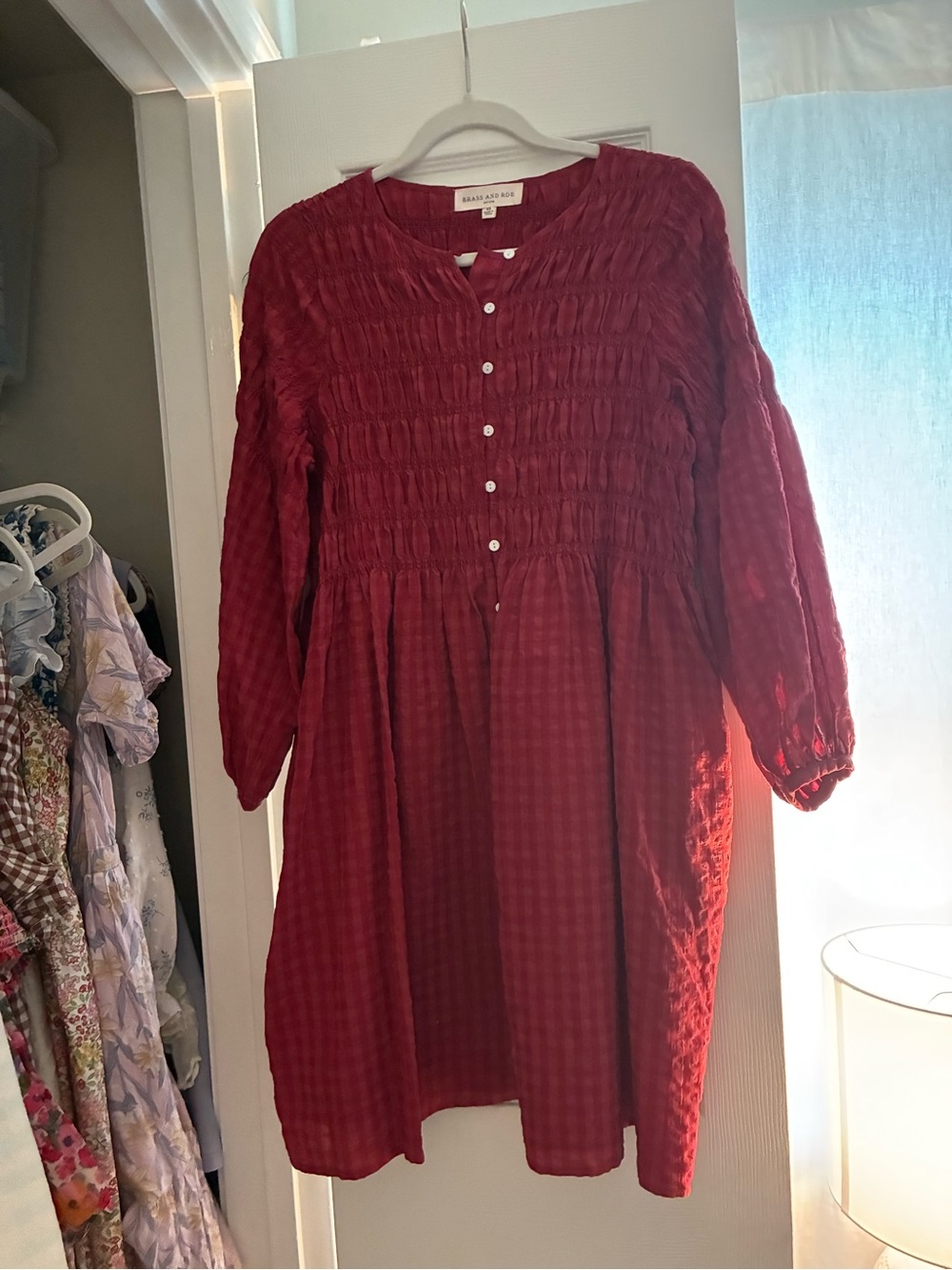 Women's Red Long-Sleeve Dress - Called to Surf